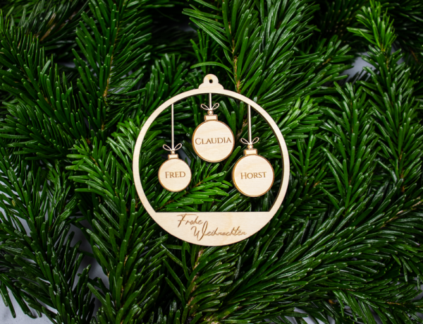 Weihnachtskugel personalisiert Familie_E